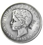 Puerto rico 1895 20 centavos Silver Plated Copy Coins
