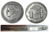 Puerto rico 1897 1 Peso Silver Plated Copy Coins