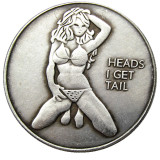 HB(167)HOBO US Morgan Silver Plated Dollar skull zombie skeleton Copy Coin