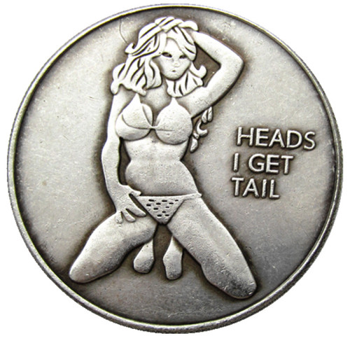 HB(167)HOBO US Morgan Silver Plated Dollar skull zombie skeleton Copy Coin