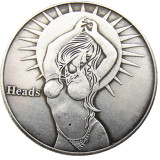 HB(174)HOBO US Morgan Silver Plated Dollar skull zombie skeleton Copy Coin