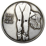 HB(173)HOBO US Morgan Silver Plated Dollar skull zombie skeleton Copy Coin