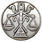 HB(169)HOBO US Morgan Silver Plated Dollar skull zombie skeleton Copy Coin