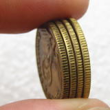 German A Set Of 1936-1939ABDEFGJ 28PCS 5Pfennig 100% Brass Coin Copy