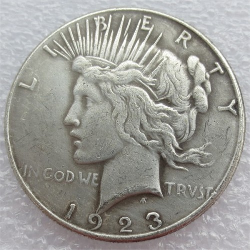 90% Silver US 1923D Peace Dollar Copy Coin