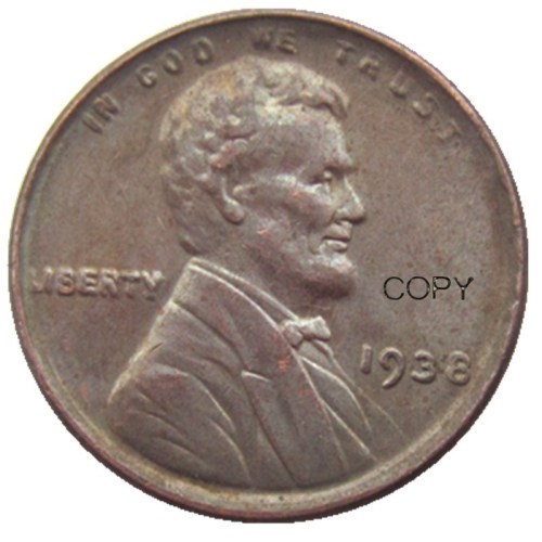 US 1938-P-S-D Lincoln Penny Cent 100% Copper Copy Coin