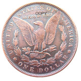 HB(190)HOBO US Morgan100% Copper Dollar skull zombie skeleton Copy Coin