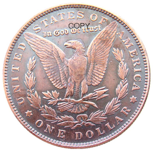 HB(190)HOBO US Morgan100% Copper Dollar skull zombie skeleton Copy Coin