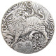 HB(191)HOBO US Morgan Silver Plated Dollar skull zombie skeleton Copy Coin