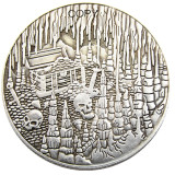 HB(194)HOBO US Morgan Silver Plated Dollar skull zombie skeleton Copy Coin