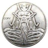 HB(196)HOBO US Morgan Silver Plated Dollar skull zombie skeleton Copy Coin