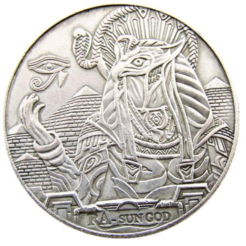 HB(200)HOBO US Morgan Silver Plated Dollar skull zombie skeleton Copy Coin