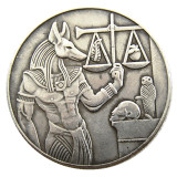 HB(206)HOBO US Morgan Silver Plated Dollar skull zombie skeleton Copy Coin