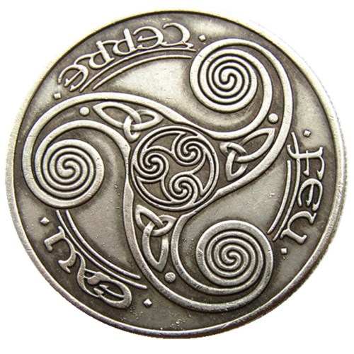 HB(204)HOBO US Morgan Silver Plated Dollar skull zombie skeleton Copy Coin