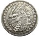 HB(207)HOBO US Morgan Silver Plated Dollar skull zombie skeleton Copy Coin