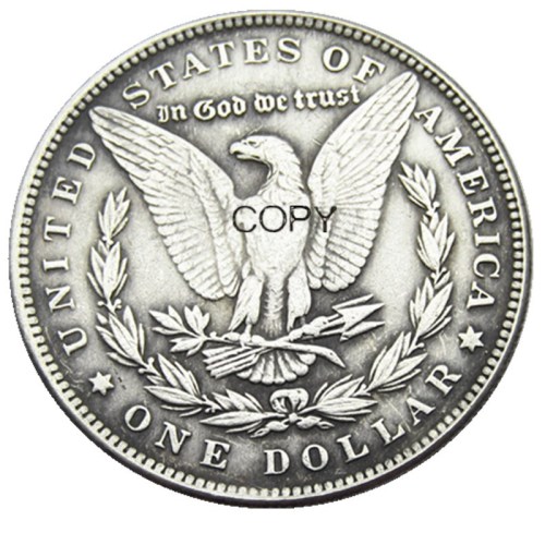HB(208)HOBO US Morgan Silver Plated Dollar skull zombie skeleton Copy Coin