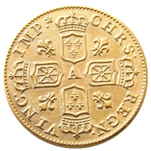 France 1717 Gold Plated Copy Coins