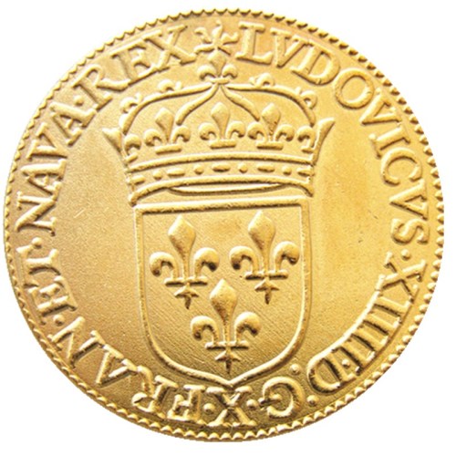 France 1646 Gold Plated Copy Coins
