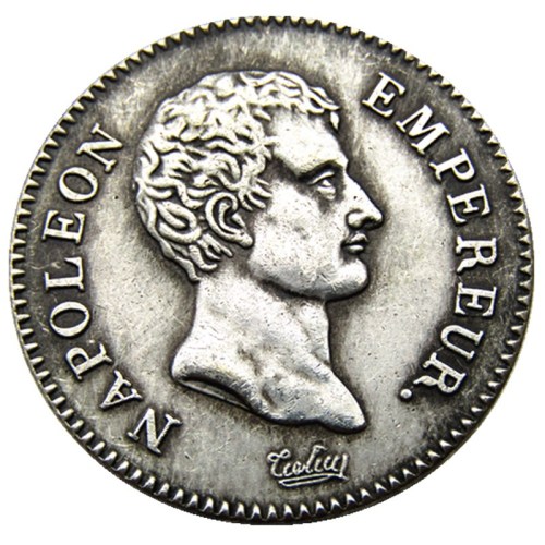 France AN14 M 2Francs Silver Plated Copy Coins