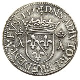 France 1577 Silver Plated Copy Coins
