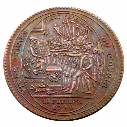 1792 France 5 Sols Copper Copy coins About 38MM