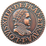France 1611 100% Copper Copy Coins