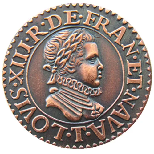 France 1611 100% Copper Copy Coins