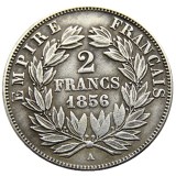 France 1856a 2Francs Silver Plated Copy Coins
