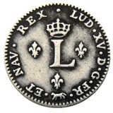 France 1739 Silver Plated Copy Coins