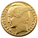 France 100 Francs Third Republic 1929 Gold Plated Copy Coin