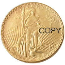 US 1909 SAINT GAUDENS $20 GOLD DOLLAR Gold Plated Coin Copy US 1909 SAINT GAUDENS $20 GOLD DOLLAR Gold Plated Coin Copy