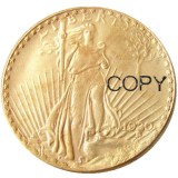 US A Set Of(1908-1933) 15pcs SAINT GAUDENS $20 GOLD DOLLAR Gold Plated Coin Copy