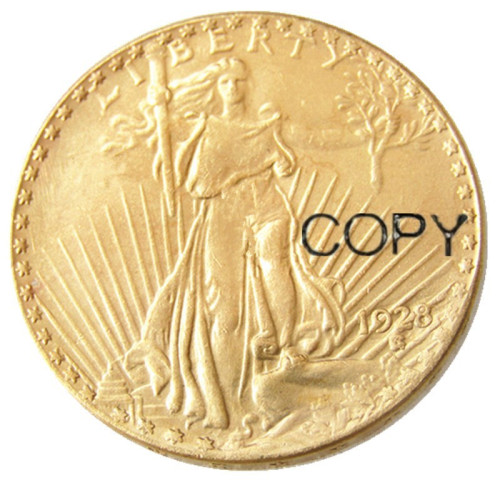 US 1928 SAINT GAUDENS $20 GOLD DOLLAR Gold Plated Coin Copy