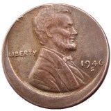US Wheat Lincoln Cent Different 1946S Error with An Off Center Rare Copy Coins