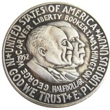 US 1952PDS Washington-Carver Half Dollar Silver Plated Copy Coin