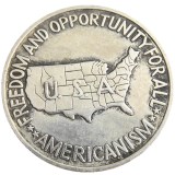 US 1954PDS Washington-Carver Half Dollar Silver Plated Copy Coin