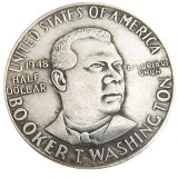 US 1948 PSD 50C Booker T. Washington Half Dollar Silver Plated Copy Coin
