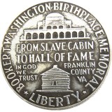 US 1948 PSD 50C Booker T. Washington Half Dollar Silver Plated Copy Coin