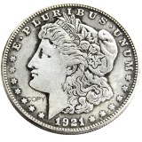 Hobo Morgan Dollar1921/1921 Skull Zombie Skeleton Silver Plated Copy Coins