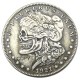 Hobo Morgan Dollar1921/1921 Skull Zombie Skeleton Silver Plated Copy Coins