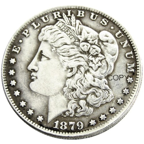 Hobo Morgan Dollar1878/1879 Skull Zombie Skeleton Silver Plated Copy Coins