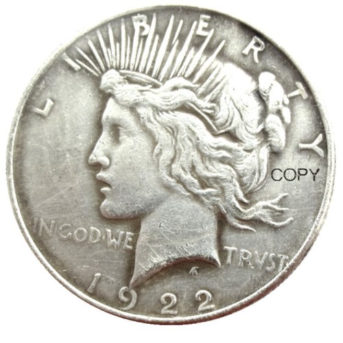 Hobo Peace Dollar1922/1922 Skull Zombie Skeleton Silver Plated Copy Coins