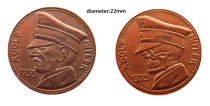 Germany 3pcs/lot Hilter Two Faces Just For Fidget Spinner DIY 100% Copper Copy Coin(Diameter:22mm)