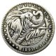 HB66 HOBO US Morgan Silver Plated Dollar skull zombie skeleton Copy Coin