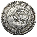 HOBO US Morgan Silver Plated Dollar skull zombie skeleton Copy Coin Type80