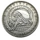 HOBO US Morgan Silver Plated Dollar skull zombie skeleton Copy Coin Type88