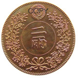 K(68-69)Korea Asia Korea Kingdom of Joseon 2 Yang King Gojong 495 Copper/Silver Plated Coins Copy