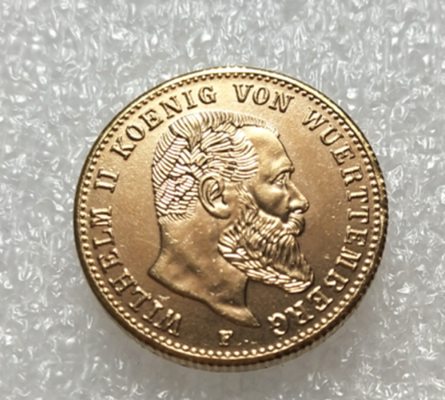 Germany 20 mark - Wilhelm ll  1913 Gold Plated Copy Coin