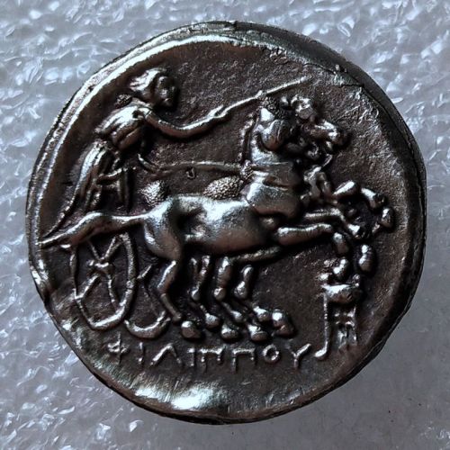 G(86)Ancient Greek Silver Plated Copy Coin