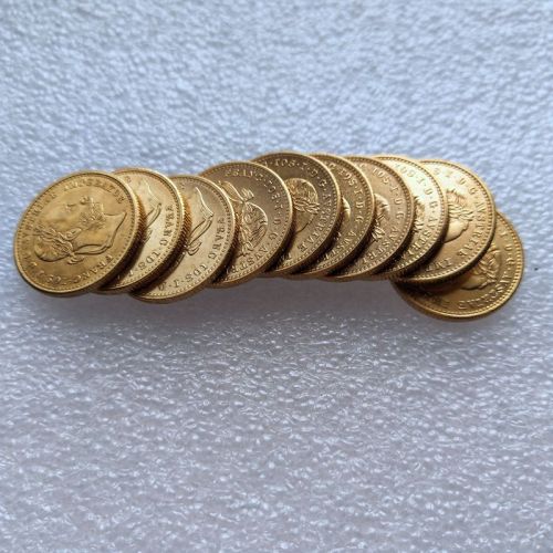 Copy Austria 1 Ducat -Franz Joseph I 10pcs/lot (1874-1914) Diameter 20MM Pure Gold-Plated Coins